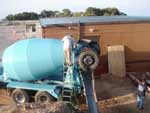 Getting ready to pour