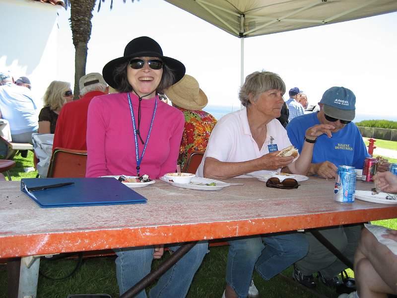 IMG_0556.JPG - Diana Feinberg KI6EAM, Ginger Clark KG6TAU, and Demetrius Hatzeson AD6QU