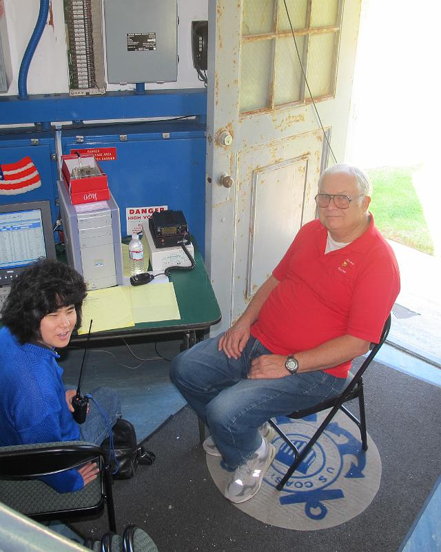 Paige.jpg - Paige Omoto KI6MAH with Bill Harper WA6ESC