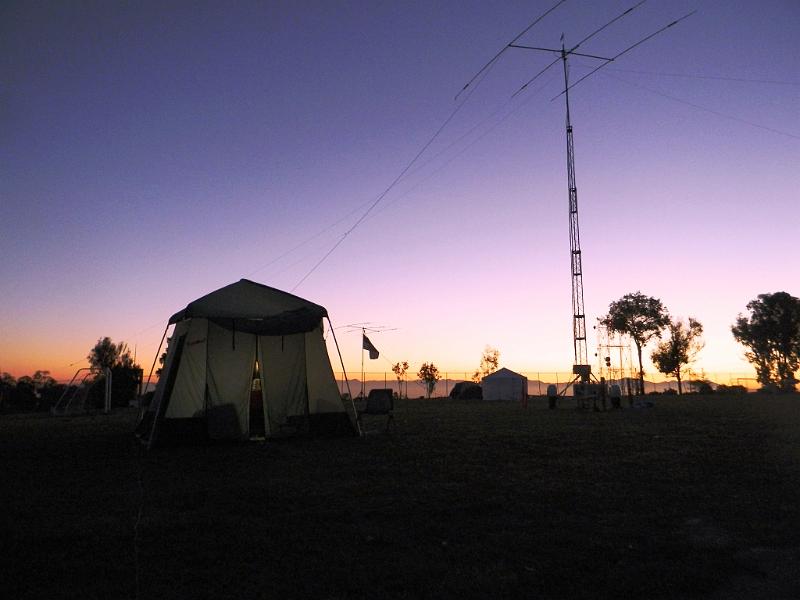 029.JPG - PVARC Field Day stations at sunrise