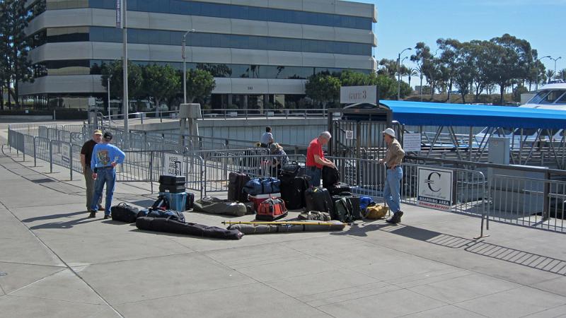 IMG_0060.JPG - All our gear at dockside, waiting for departure to Two Harbors, Wednesday