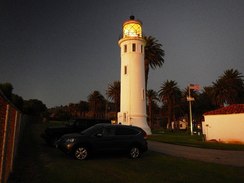 DFFr077a.jpg - Last rays of daylight strike the Pt. Vicente Lighthouse on Friday evening.