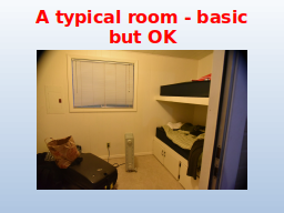 A typical room - basic but OK