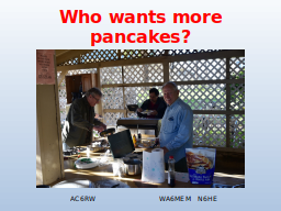 Who wants more pancakes?