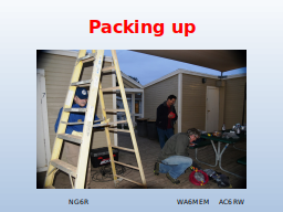 Packing up