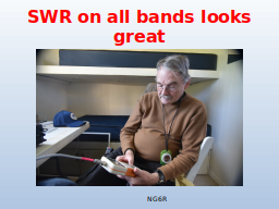 SWR on all bands looks great