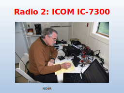 Radio 2: ICOM IC-7300